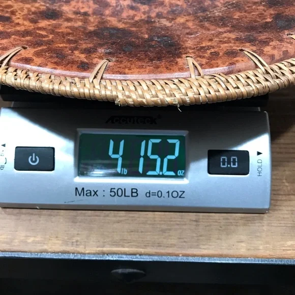 Pier 1 Faux Leather Decorative Plate - Picture 5 of 7